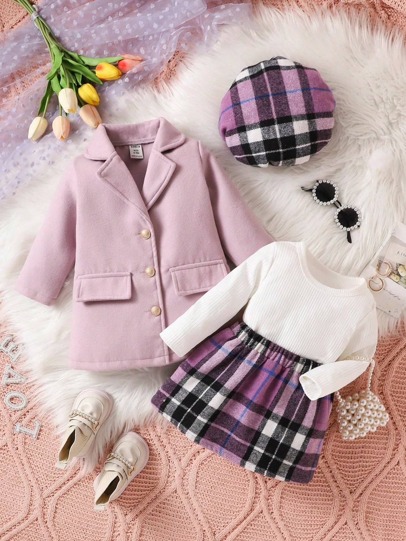 Conjunto de 3 piezas para niña - Estilo académico