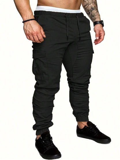 Men's Solid Color Daily Pants - Versatile Comfort with a Sleek Design