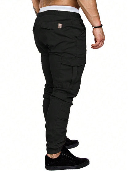 Men's Solid Color Daily Pants - Versatile Comfort with a Sleek Design