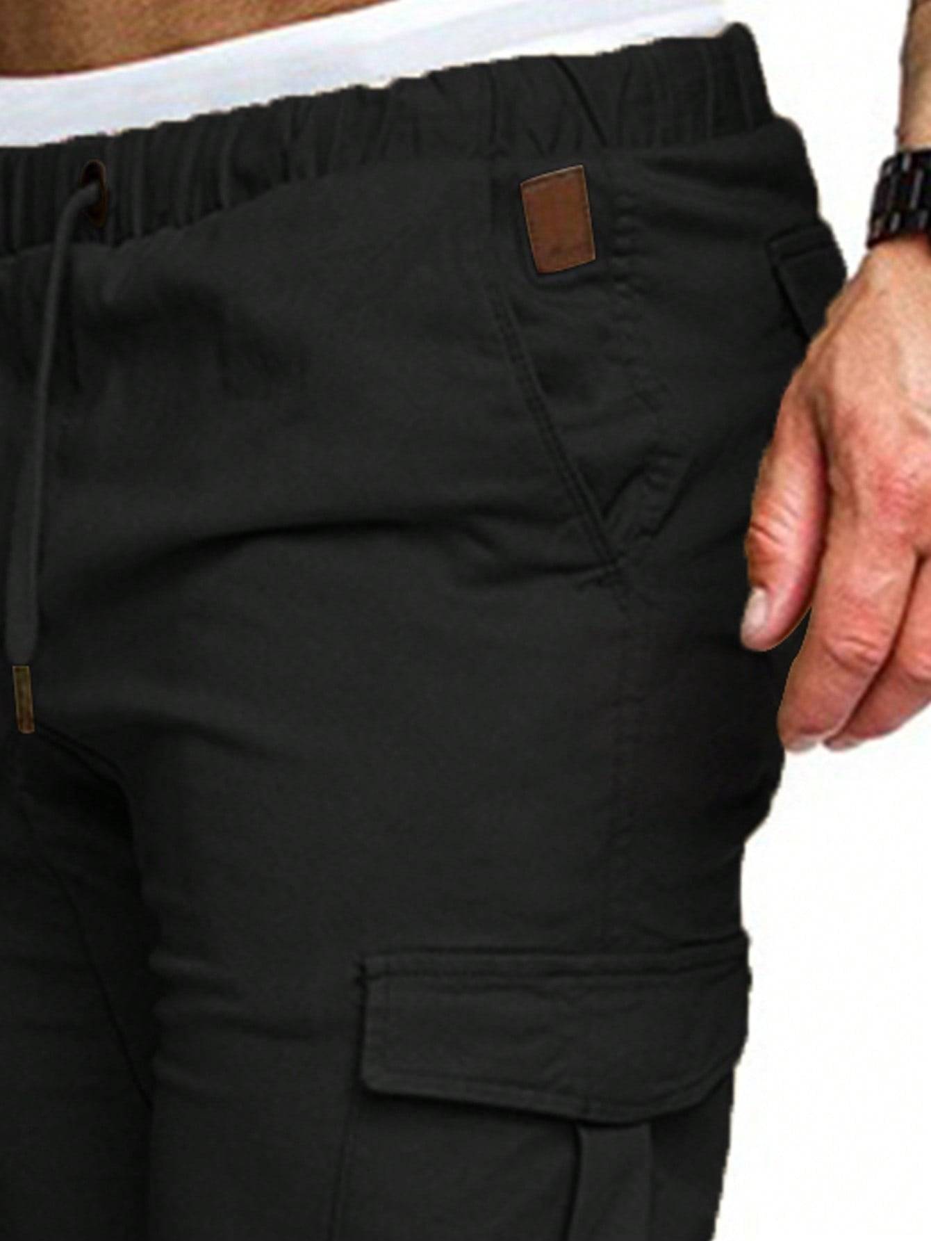 Men's Solid Color Daily Pants - Versatile Comfort with a Sleek Design