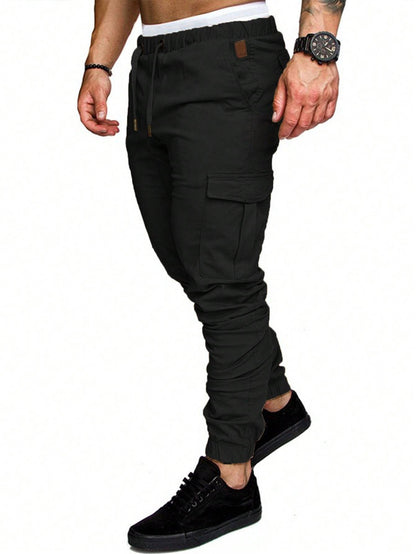 Men's Solid Color Daily Pants - Versatile Comfort with a Sleek Design