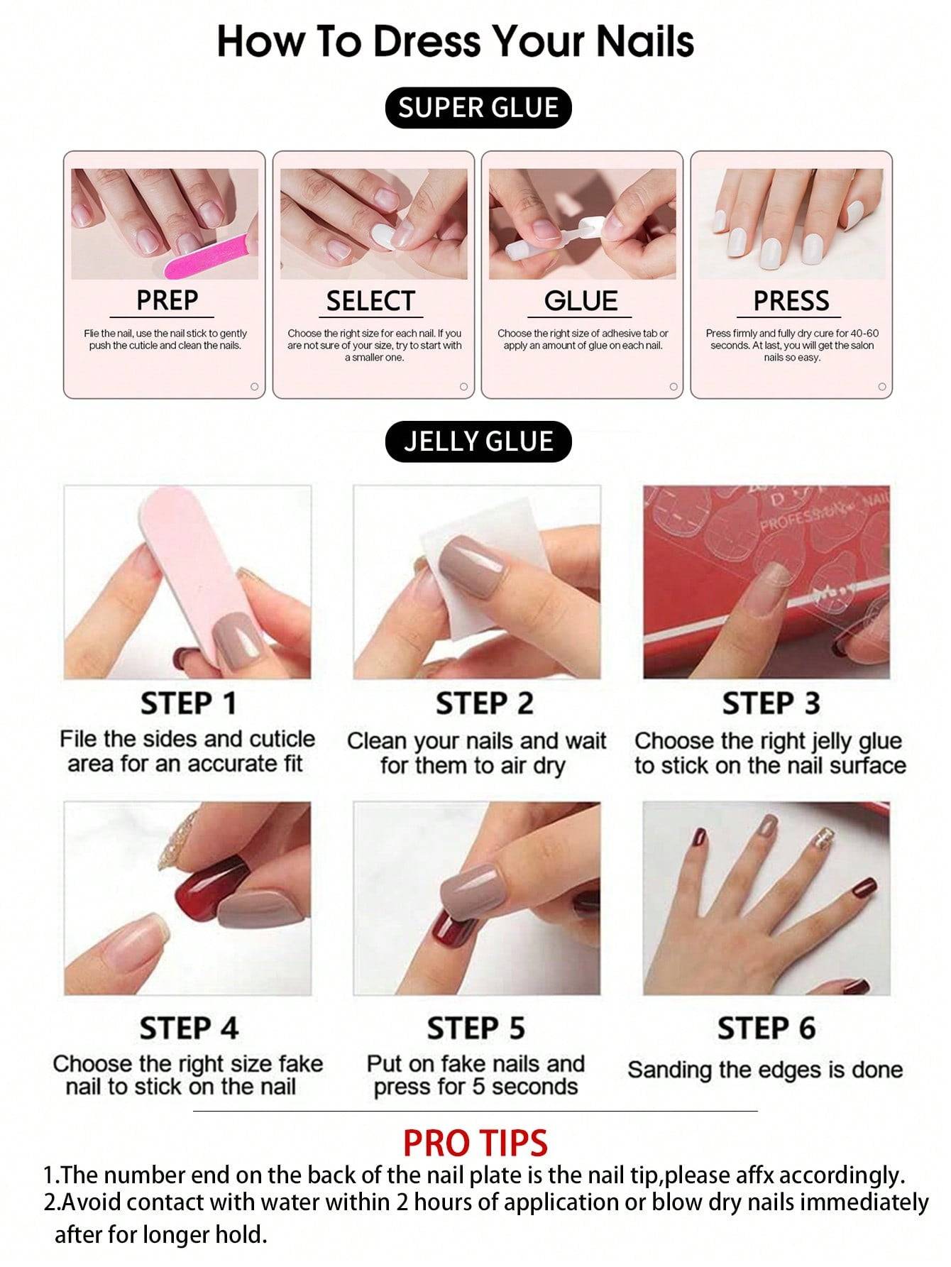 24 uñas francesas a presión con lazo 3D y purpurina: ¡dale glamour a tu look!