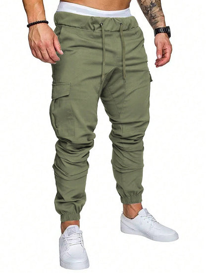 Men's Solid Color Daily Pants - Versatile Comfort with a Sleek Design