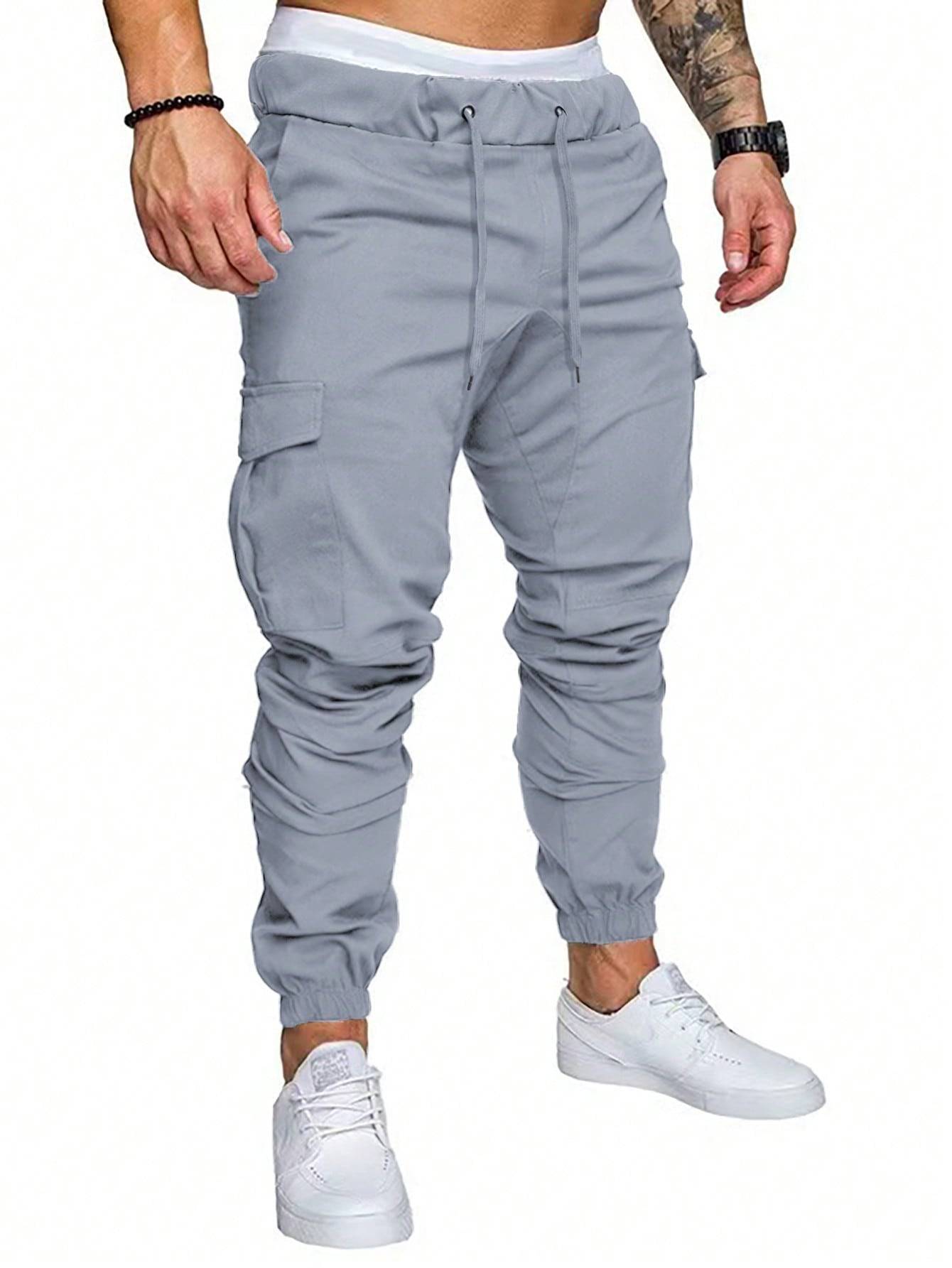 Men's Solid Color Daily Pants - Versatile Comfort with a Sleek Design