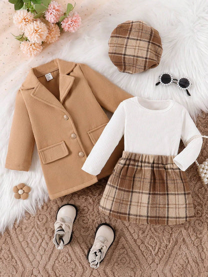 Conjunto de 3 piezas para niña - Estilo académico