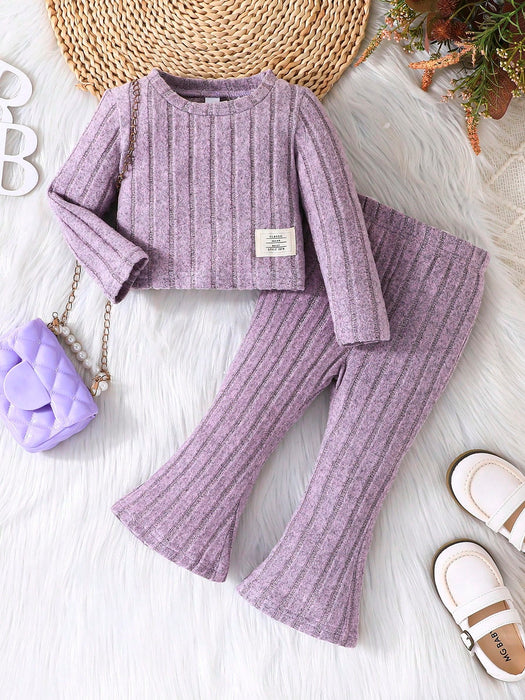 Chic Baby Girls' Long Sleeve Top & Flared Pants