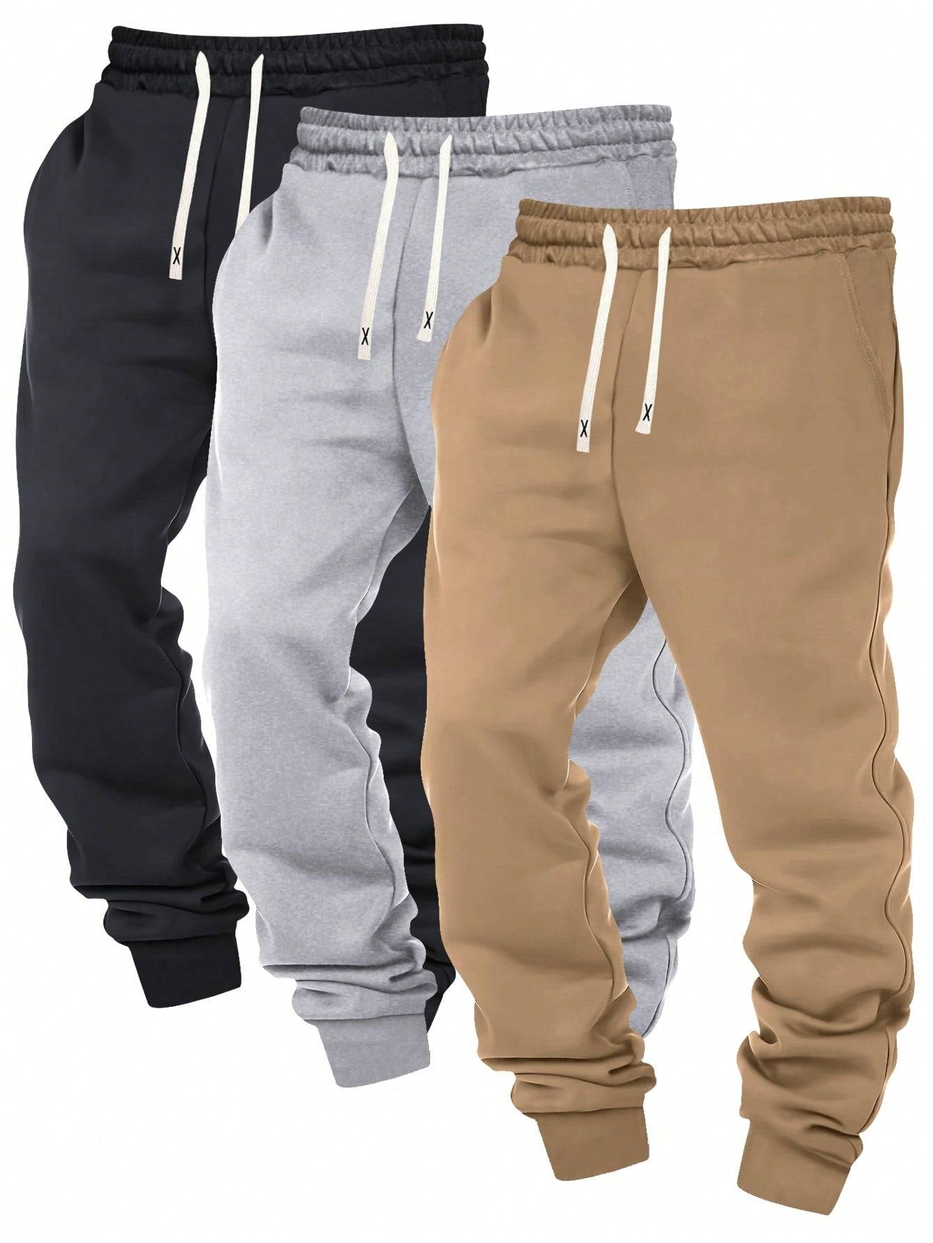 Conjunto de pantalones deportivos para hombre (paquete de 3)