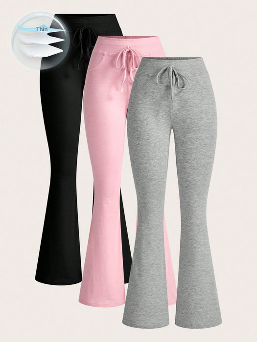 Chic & Comfy: 3-Piece Lace-Up Sweatpants Pack