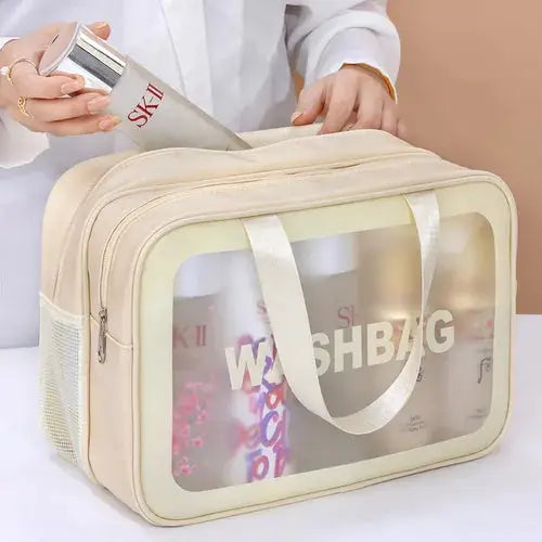 Bolsa de maquillaje para uso en seco y húmedo. Imprescindibles para viajes